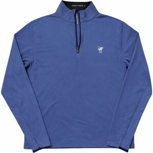 Greyson Quarter Zip Performance Pullover Medium Blue Long Sleeve